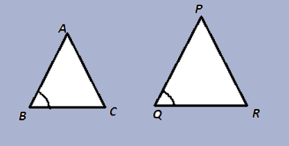 mcq question Conditions for SAS similar triangle